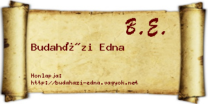 Budaházi Edna névjegykártya